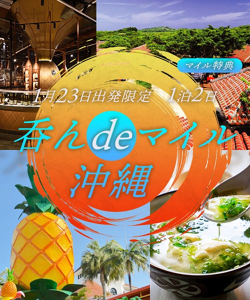  [呑んdeマイル沖縄] 1月23日発　珍しいパイナップルブランデー蒸留所＆伝統的酒蔵を訪ねる沖縄2日間