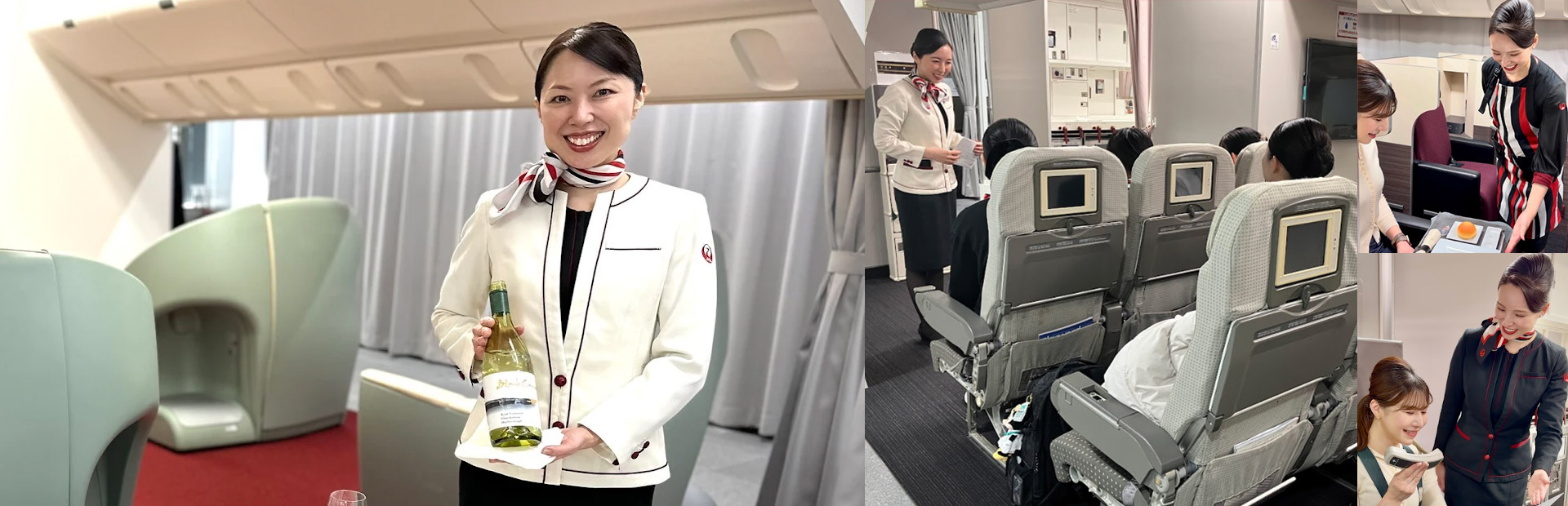 初開催！JAL訓練施設での国際線ビジネスクラス洋食機内食＆ワインテイスティング付CA体験特典に参加してみませんか？